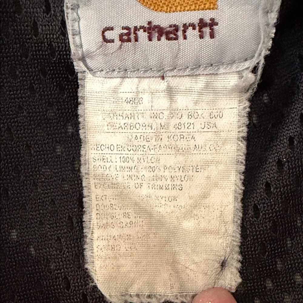 VTG Carhartt SoftShell Technical Jacket Rain Defender Windproof Workwear 90s Y2K - Picture 10 of 12